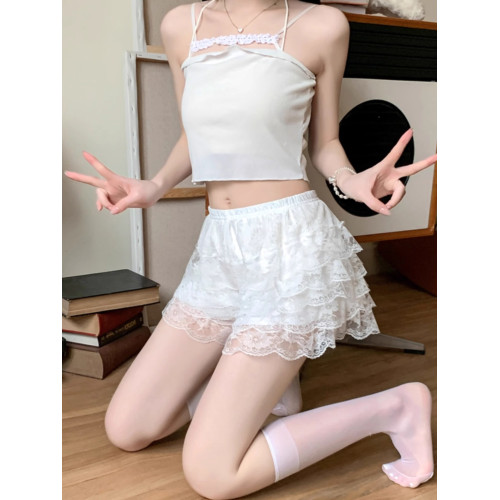 安全褲女防走光春秋蕾絲蓬蓬裙南瓜褲夏季可外穿短褲不卷邊打底褲