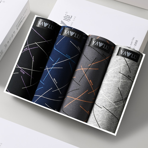 雅鹿男士內褲純棉抑菌中腰四角時尚新款平角底短褲男青年學生 雅鹿男士內褲純棉抑菌中腰四角時尚新款平角底短褲男青年學生