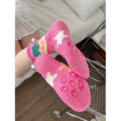 睡覺穿的襪子女冬季加厚保暖地板襪珊瑚絨中筒襪長筒坐月子睡眠襪 睡覺穿的襪子女冬季加厚保暖地板襪珊瑚絨中筒襪長筒坐月子睡眠襪