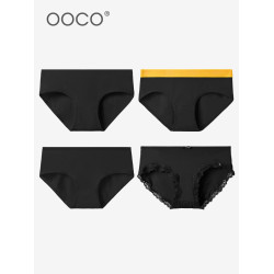 內褲女黑色組合包含棉莫代爾冰絲學生新款女生夏無痕抗菌低腰短褲