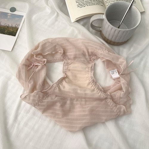 大碼胖mm蕾絲中腰內褲女200斤透氣網紗日系少女甜美無痕抗菌短褲 大碼胖mm蕾絲中腰內褲女200斤透氣網紗日系少女甜美無痕抗菌短褲