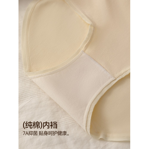 高腰收腹內褲女士大碼7A抗菌純棉襠2024新款無痕提臀全棉三角短褲 高腰收腹內褲女士大碼7A抗菌純棉襠2024新款無痕提臀全棉三角短褲