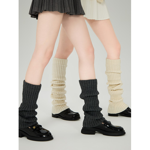 觝達一樓奶白色針織喇叭腿套春夏季jk襪套堆堆襪日系y2k修飾腿型 觝達一樓奶白色針織喇叭腿套春夏季jk襪套堆堆襪日系y2k修飾腿型