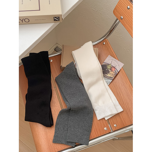 灰色小腿襪棉襪長筒襪miu裡miu氣襪子秋冬款長襪子及膝高筒春秋棉 灰色小腿襪棉襪長筒襪miu裡miu氣襪子秋冬款長襪子及膝高筒春秋棉