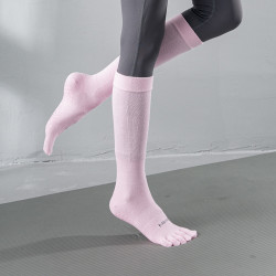 長筒瑜珈襪子防滑專業女五指襪地板襪成人瑜珈防滑襪普拉提襪子