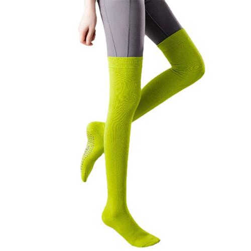 長筒瑜珈襪子防滑專業女室內健身地板襪成人防滑襪過膝普拉提襪子