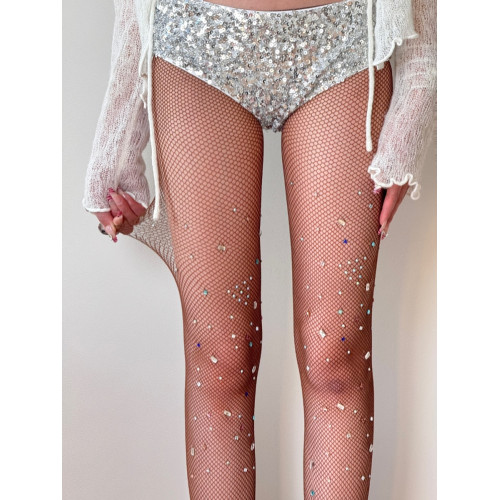 BON 重工不規則閃亮彩色燙鑽千禧辣妹網眼絲襪個性水鑽y2k網襪女 BON 重工不規則閃亮彩色燙鑽千禧辣妹網眼絲襪個性水鑽y2k網襪女