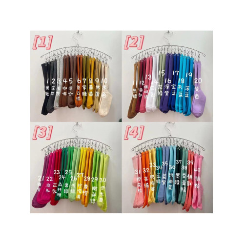 腳底防滑瑜珈普拉提舞蹈健身運動跳操中長筒棉襪彩色純色春夏搭配