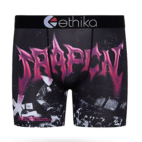 Ethika短款潮流TrapCN男士內褲運動高彈速乾防磨襠四角短褲男生 Ethika短款潮流TrapCN男士內褲運動高彈速乾防磨襠四角短褲男生