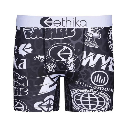 Ethika短款潮流TrapCN男士內褲運動高彈速乾防磨襠四角短褲男生