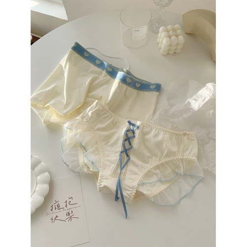 森日和葉日系甜美2025新款內褲女純欲奶油色可愛純棉襠女生三角褲 森日和葉日系甜美2025新款內褲女純欲奶油色可愛純棉襠女生三角褲