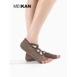 MEIKAN美看瑜珈襪子女健身短襪吸汗防滑襪專業普拉提五指襪地板襪