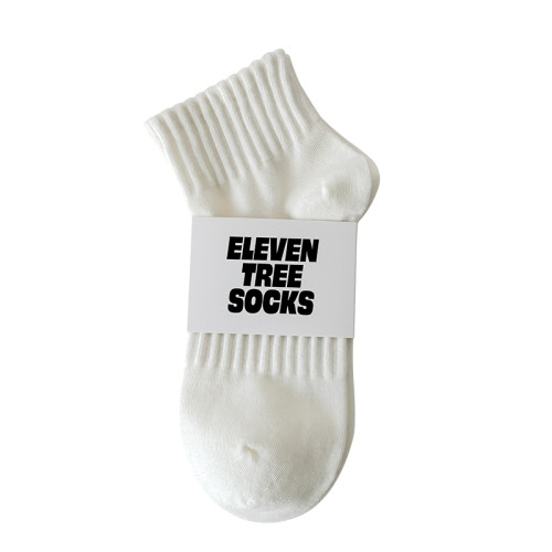 白色襪子男女短襪純棉ins潮牌黑色運動百搭個性吸汗透氣防臭夏季