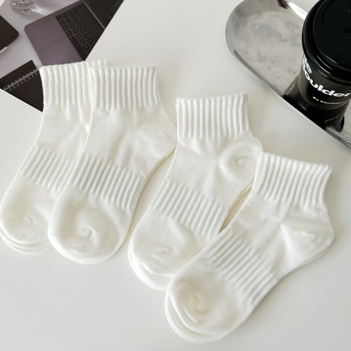 白色襪子男女短襪純棉ins潮牌黑色運動百搭個性吸汗透氣防臭夏季