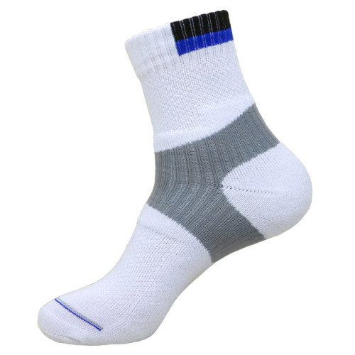 羽毛球網球襪子男士中筒運動襪毛巾底襪子加厚毛巾襪防滑吸汗純棉