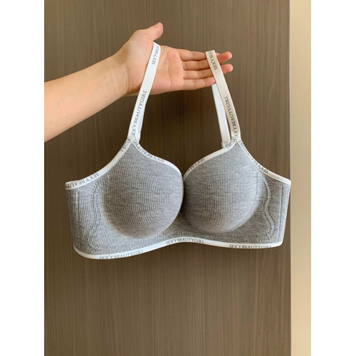 螺紋無痕內衣女聚攏小胸顯大圓圓杯無鋼圈軟支撐防下垂收副乳文胸 螺紋無痕內衣女聚攏小胸顯大圓圓杯無鋼圈軟支撐防下垂收副乳文胸