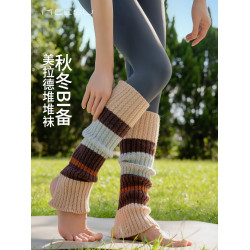 美愫瑜珈襪女秋修飾腿型堆堆襪專業室內健身襪秋冬普拉提瑜珈襪套