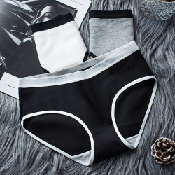 內褲女士純棉全棉襠舒適新款運動無痕日系少女生簡約透氣三角短褲