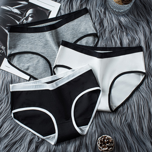 內褲女士純棉全棉襠舒適新款運動無痕日系少女生簡約透氣三角短褲 內褲女士純棉全棉襠舒適新款運動無痕日系少女生簡約透氣三角短褲