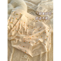 莫代爾內褲女士無痕高腰女生透氣裸感少女高彈大碼200斤胖mm短褲