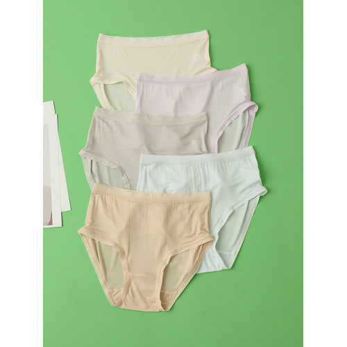 42針100%桑蠶絲真絲中腰包臀無痕蕾絲邊三角褲內褲薄款夏季女士 42針100%桑蠶絲真絲中腰包臀無痕蕾絲邊三角褲內褲薄款夏季女士