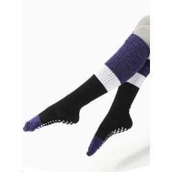 MEIKAN專業瑜珈長筒襪子女秋冬高筒過膝蓋五指襪防滑舞蹈運動長襪