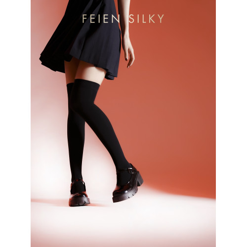 FEIEN「汀」2雙過膝襪女春夏長筒JK黑色絲襪壓力小腿襪子lolita襪 FEIEN「汀」2雙過膝襪女春夏長筒JK黑色絲襪壓力小腿襪子lolita襪