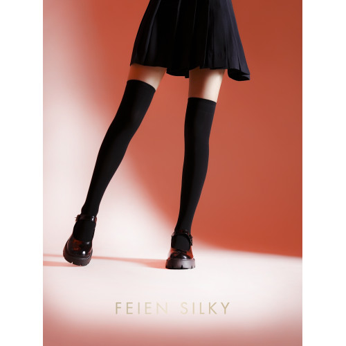 FEIEN「汀」2雙過膝襪女春夏長筒JK黑色絲襪壓力小腿襪子lolita襪 FEIEN「汀」2雙過膝襪女春夏長筒JK黑色絲襪壓力小腿襪子lolita襪