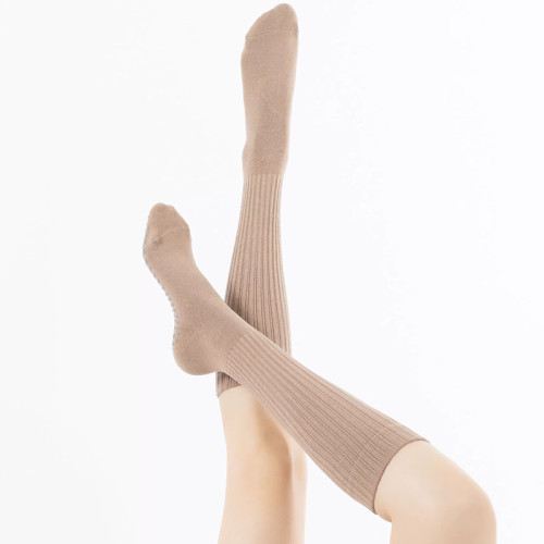 長筒瑜珈襪子防滑專業女室內健身地板襪成人瑜珈防滑襪普拉提襪子