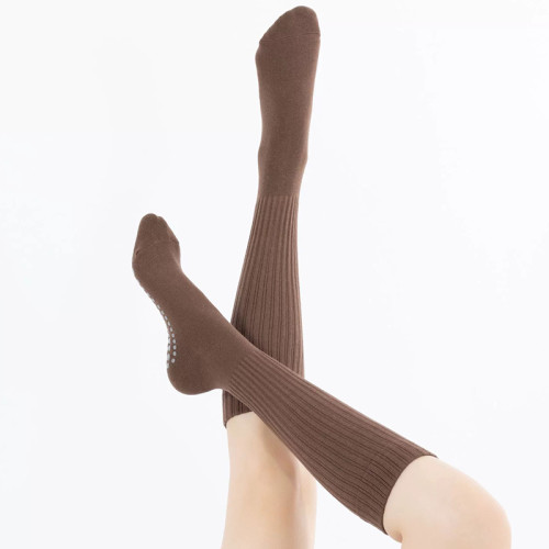 長筒瑜珈襪子防滑專業女室內健身地板襪成人瑜珈防滑襪普拉提襪子