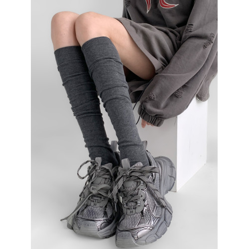 夜間教習室灰色小腿襪女夏季薄款顯瘦過膝長筒堆堆襪子jk學院風 夜間教習室灰色小腿襪女夏季薄款顯瘦過膝長筒堆堆襪子jk學院風