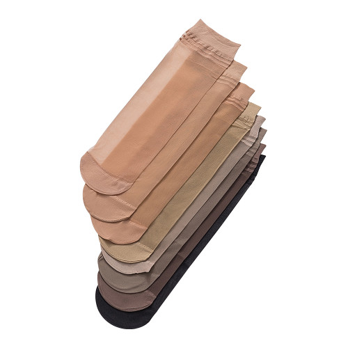 夢韻短絲襪女士春夏薄款短襪耐磨防勾肉色襪子天鵞絨黑色中筒襪子