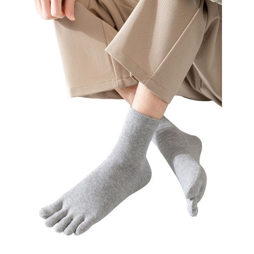 恒源祥五指襪男士秋冬季加厚純棉防臭短筒男襪中筒夏季薄款襪子男