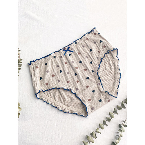 大碼內褲女胖mm200斤純棉中高腰少女日系無痕透氣全棉包臀三角褲