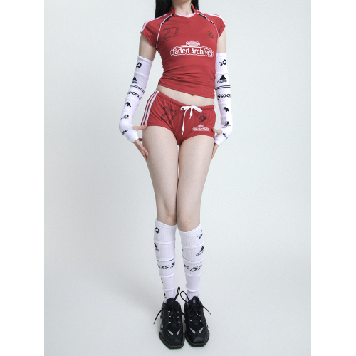 SS2L經典復古blockcore足球運動風辣妹小腿襪長筒襪子手套套裝女 SS2L經典復古blockcore足球運動風辣妹小腿襪長筒襪子手套套裝女