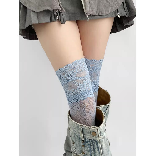 早秋復古純欲天花板!法式蕾絲鏤空過膝長筒襪~美拉德廢土風來襲~ 早秋復古純欲天花板!法式蕾絲鏤空過膝長筒襪~美拉德廢土風來襲~