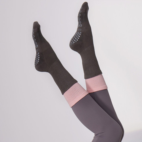 瑜珈襪子防滑專業女中筒室內瑜珈防滑襪健身地板襪成人普拉提襪子