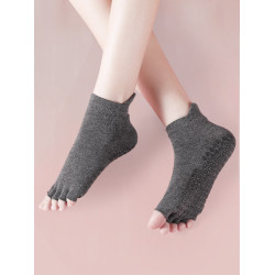 瑜珈襪子防滑專業女成人五指襪普拉提室內訓練專用鞋分趾露趾短襪
