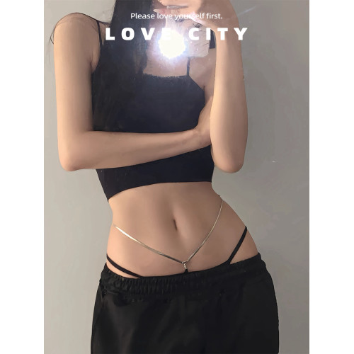 LOVECITY「低腰欲鏈」性感水鑽流蘇女歐美辣妹風配飾百搭三角內褲 LOVECITY「低腰欲鏈」性感水鑽流蘇女歐美辣妹風配飾百搭三角內褲
