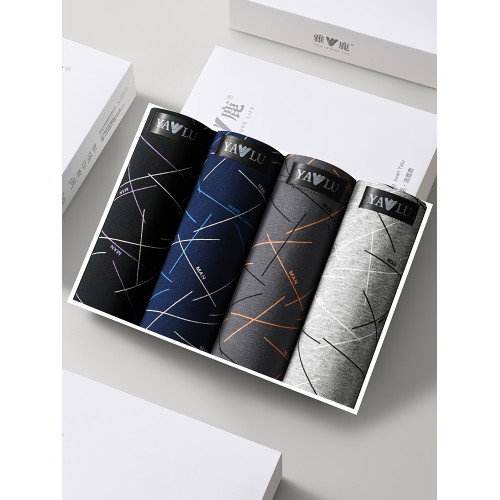 雅鹿男士內褲純棉舒適抗菌四角短褲透氣高彈大碼男生平角褲衩男 雅鹿男士內褲純棉舒適抗菌四角短褲透氣高彈大碼男生平角褲衩男