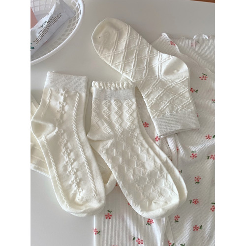 細細條 白色花邊中筒襪女夏春秋學生日系可愛jk松口長襪堆堆襪ins 細細條 白色花邊中筒襪女夏春秋學生日系可愛jk松口長襪堆堆襪ins