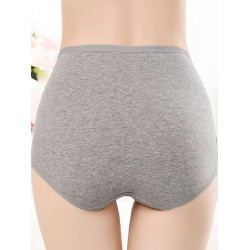 女士內褲高腰純棉收腹提臀全棉襠純色棉質抗菌透氣無痕三角褲頭