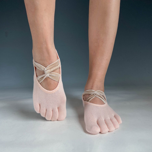 Yusox25年新款初學者蝴蝶帶五指襪防滑瑜珈襪絲絨帶女襪耐磨耐穿 Yusox25年新款初學者蝴蝶帶五指襪防滑瑜珈襪絲絨帶女襪耐磨耐穿