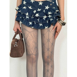 BON 千禧辣妹風ab星星網襪Y2K日系古早輕亞網襪廢土風連褲襪防勾