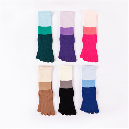 小魚加加 五指瑜珈襪女中筒專業防滑秋季健身室內普拉提地板襪子 小魚加加 五指瑜珈襪女中筒專業防滑秋季健身室內普拉提地板襪子