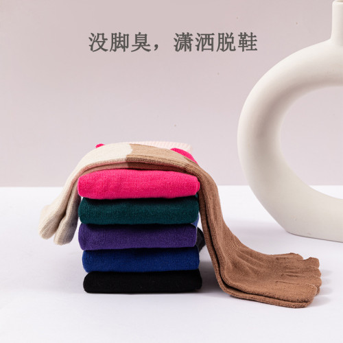 小魚加加 五指瑜珈襪女中筒專業防滑秋季健身室內普拉提地板襪子 小魚加加 五指瑜珈襪女中筒專業防滑秋季健身室內普拉提地板襪子