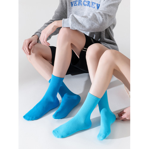 多巴胺彩色棉襪純色中筒襪男女襪子學生襪簡約運動長筒堆堆襪子潮 多巴胺彩色棉襪純色中筒襪男女襪子學生襪簡約運動長筒堆堆襪子潮