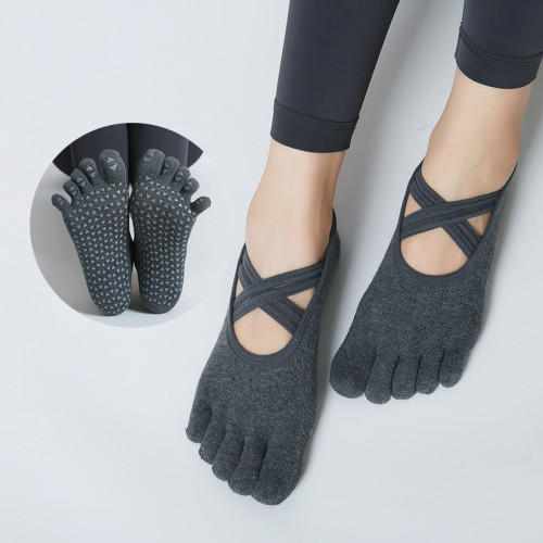 yoga瑜珈襪子女專業防滑五指襪運動普拉提鞋襪室內健身分趾舞蹈襪