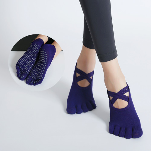 yoga瑜珈襪子女專業防滑五指襪運動普拉提鞋襪室內健身分趾舞蹈襪