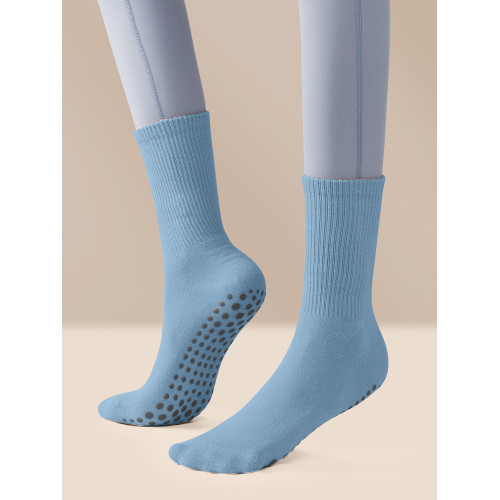 秋冬瑜珈襪子專業防滑女中筒普拉提襪室內運動健身訓練專用瑜珈襪 秋冬瑜珈襪子專業防滑女中筒普拉提襪室內運動健身訓練專用瑜珈襪